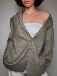 Vintage Sommerblazer mit XL-Karomuster