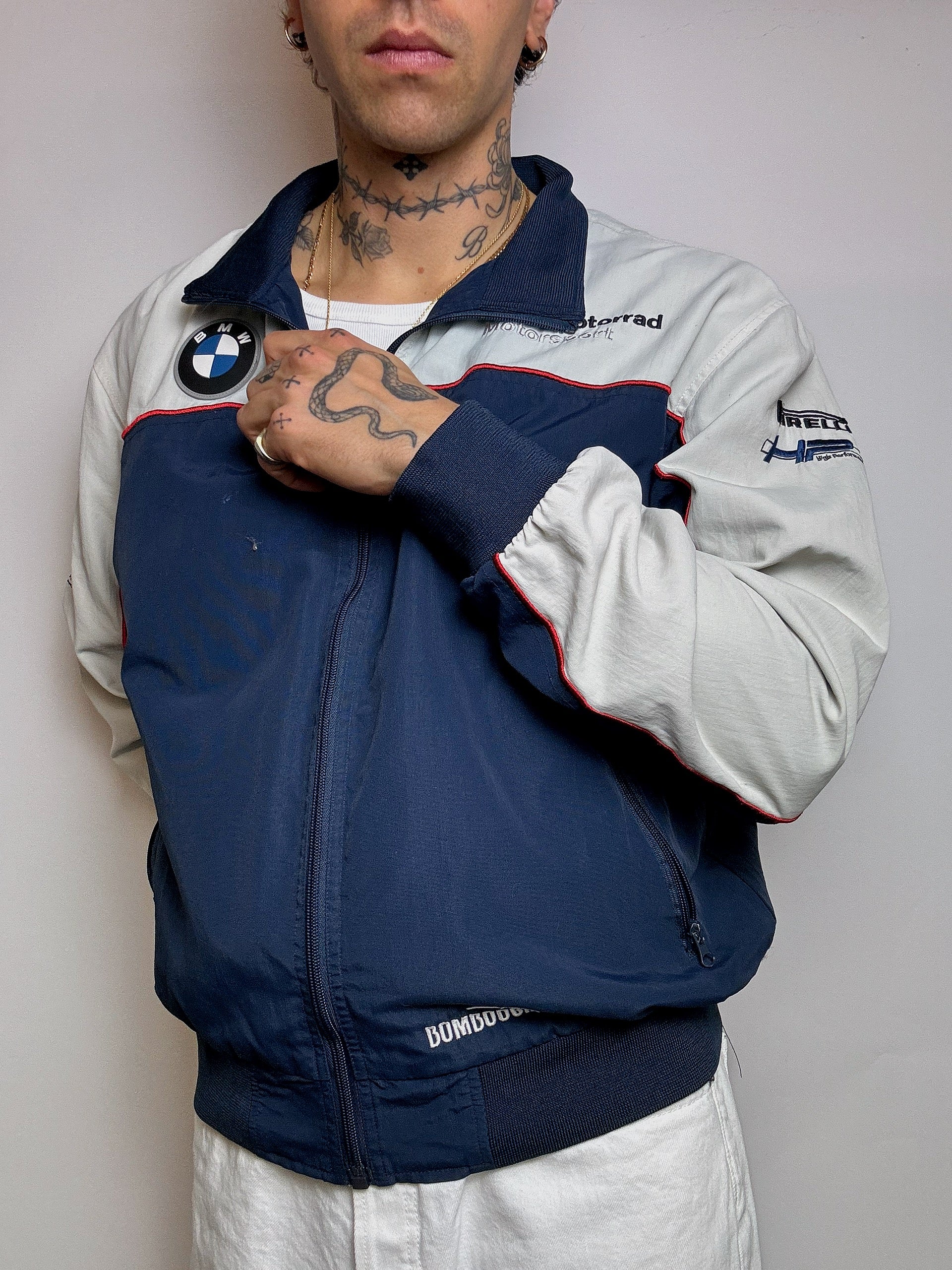 BMW L vintage two-tone racing jacket