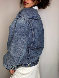 Sherpa denim jacket XL vintage