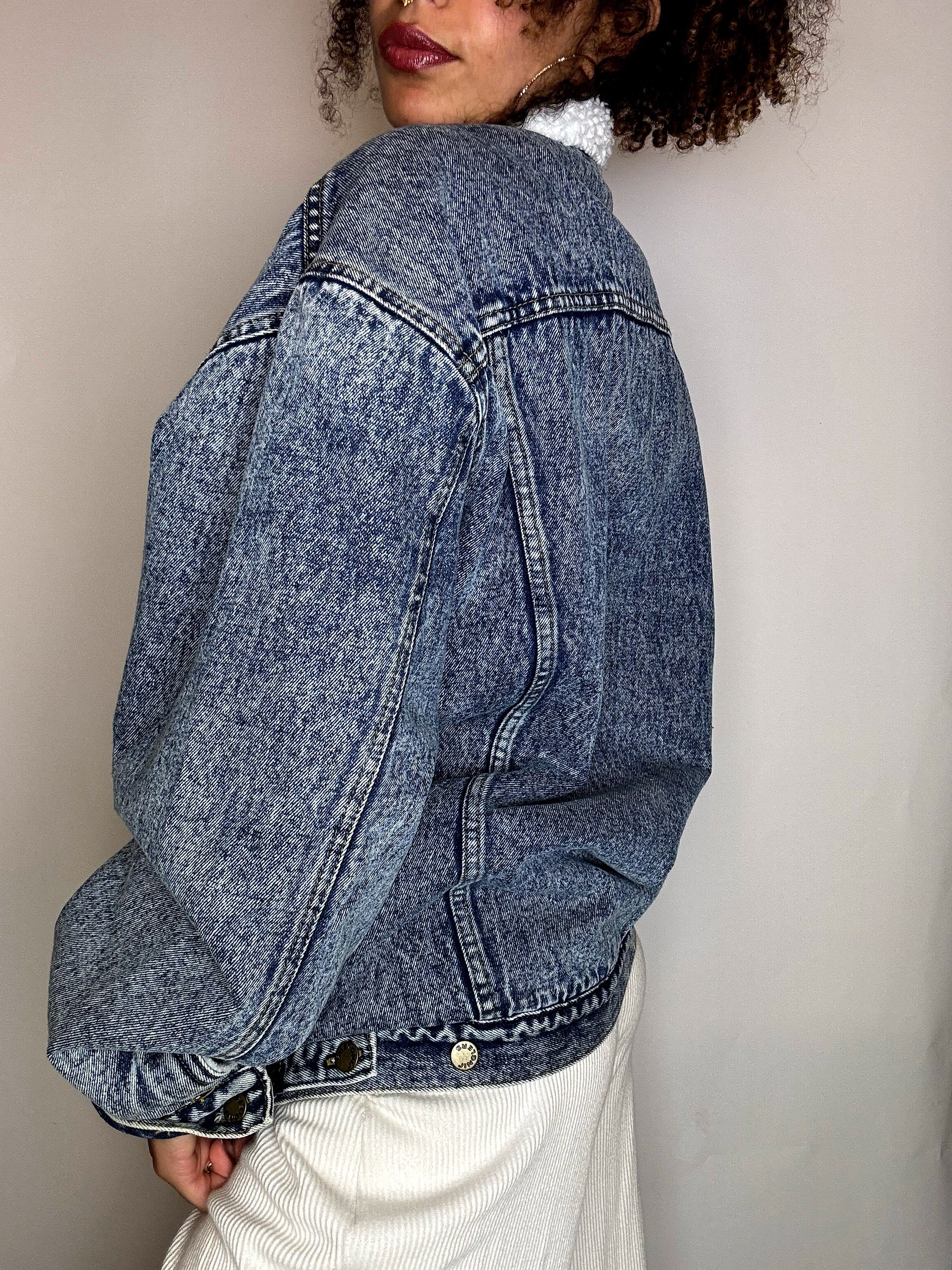 Sherpa denim jacket XL vintage
