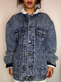 Sherpa denim jacket XL vintage