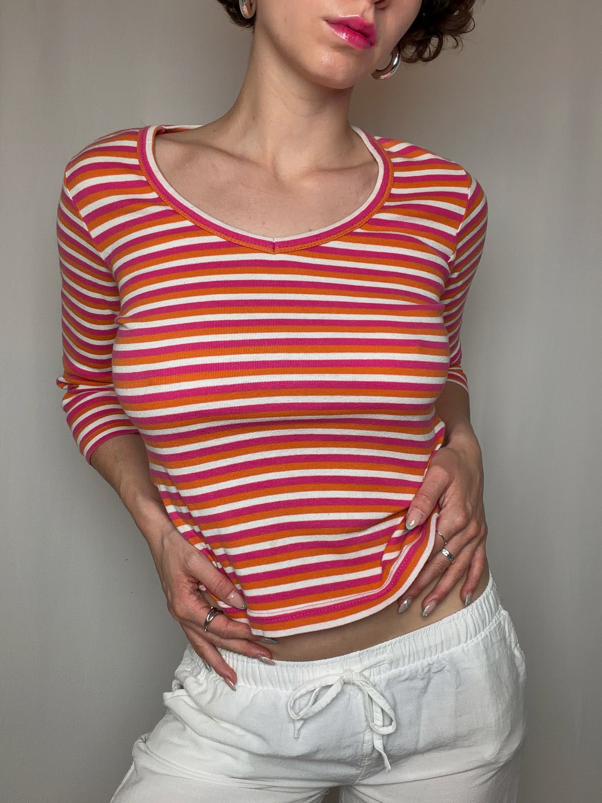 Top rayé S/M vintage