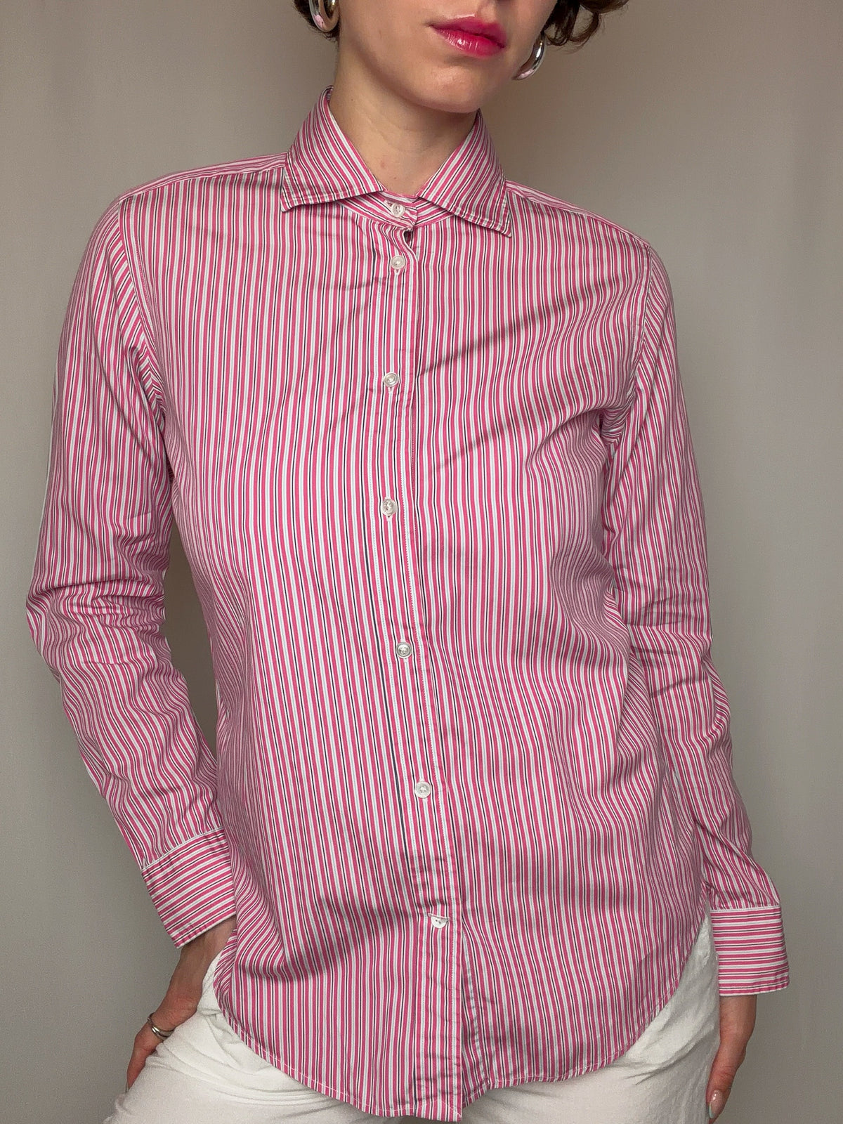 Chemise rose Ralph Lauren S vintage