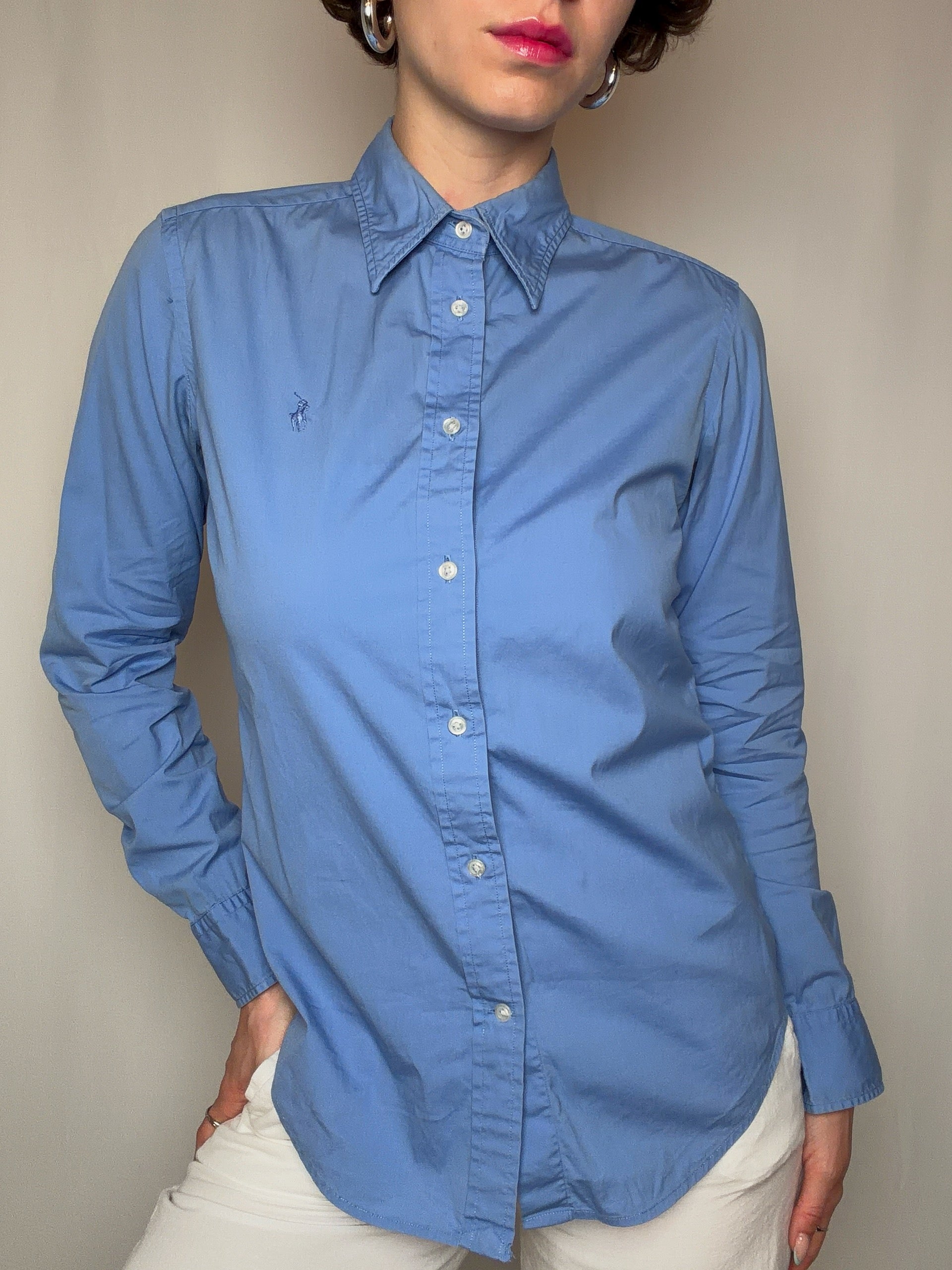 Chemise bleue Ralph Lauren S vintage