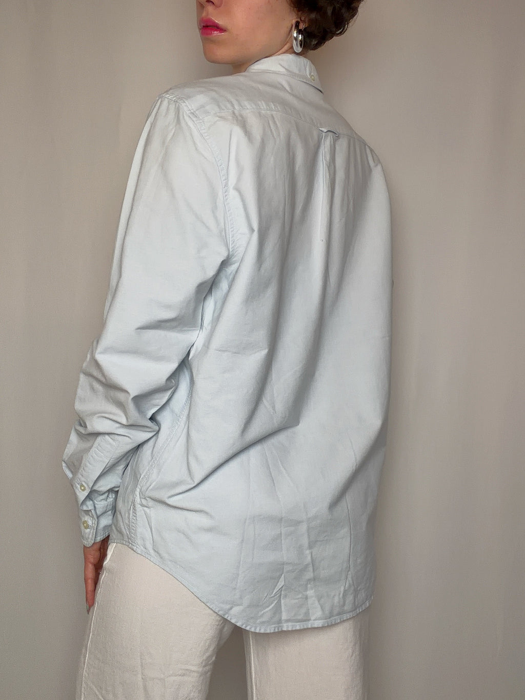 Chemise bleue Lacoste L vintage