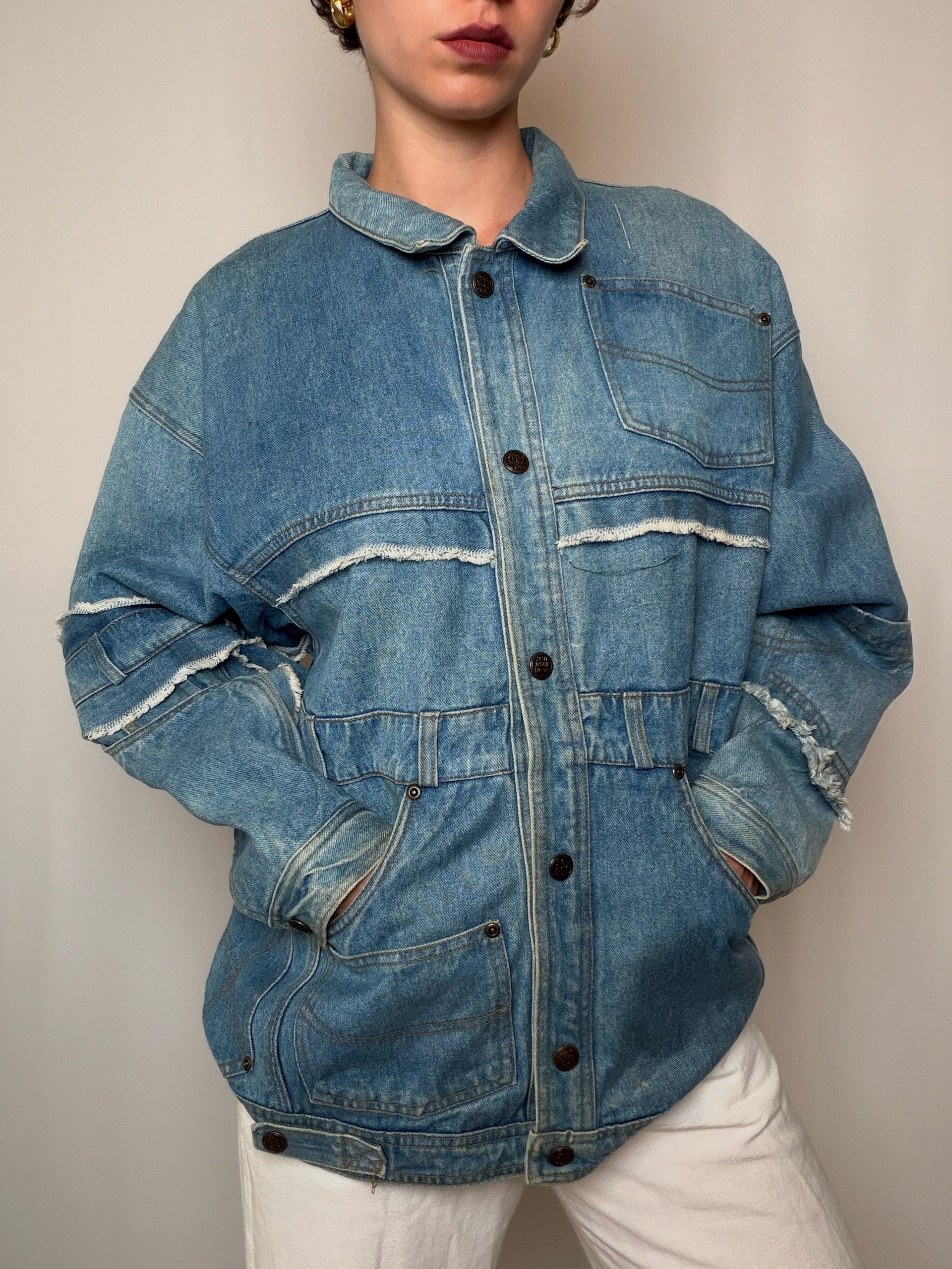 Veste en denim oversized S vintage