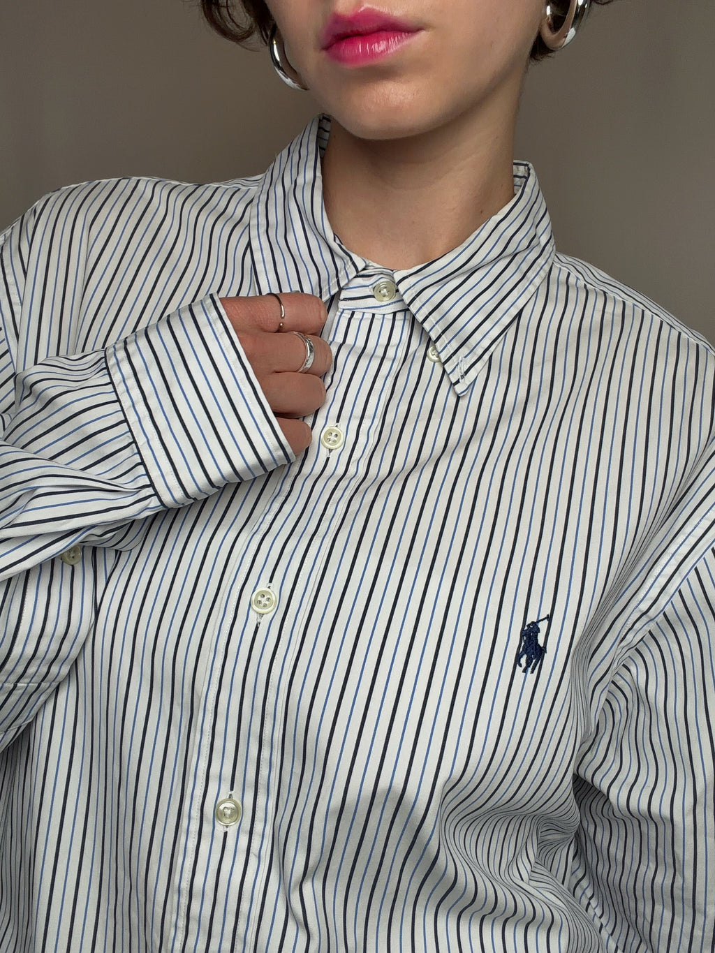 chemise rayée Ralph Lauren XXL vintage