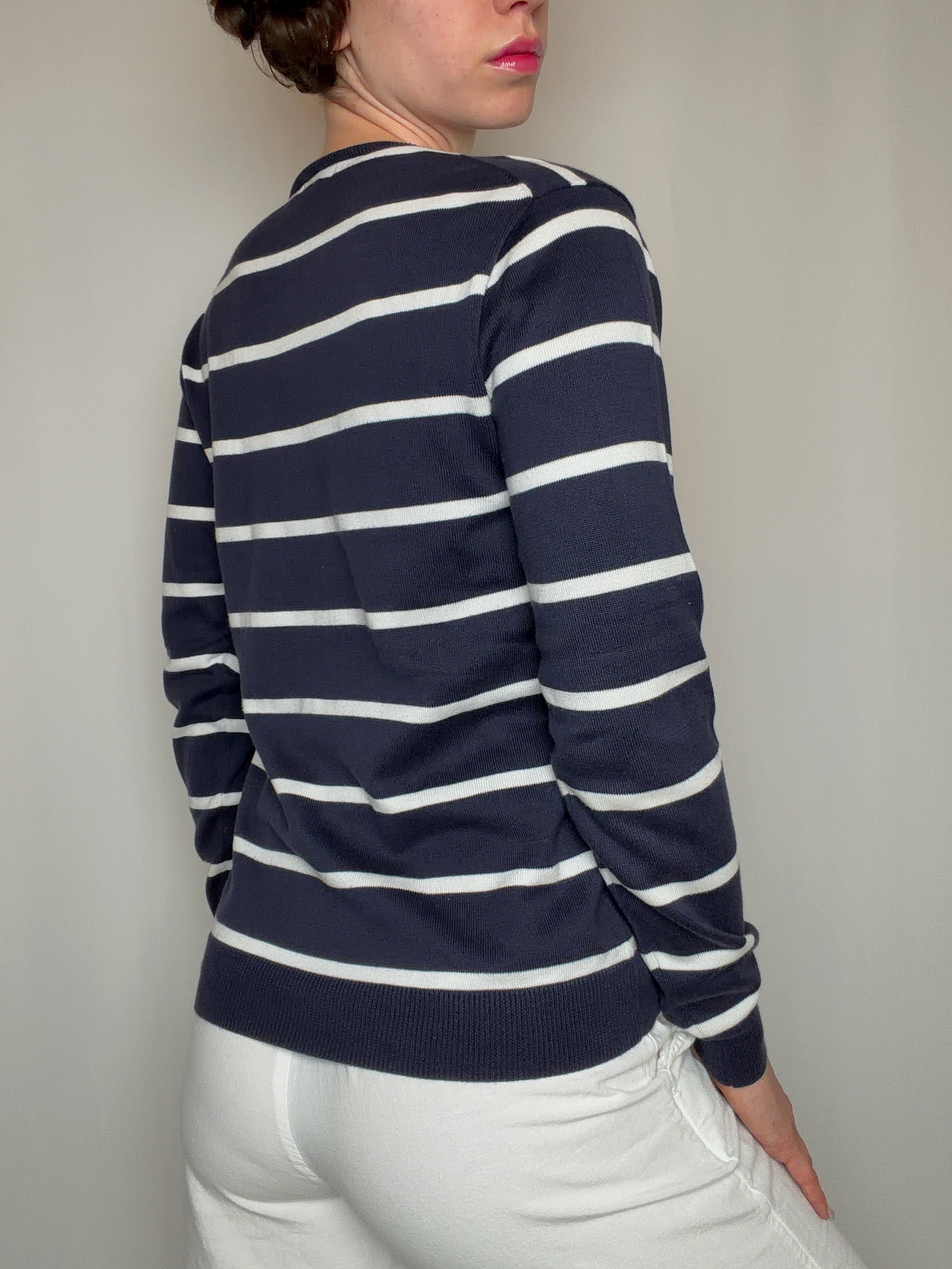 Pull rayé marine Ralph Lauren S/M vintage