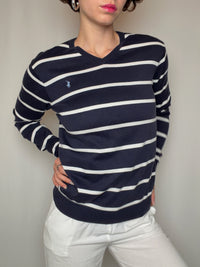 Pull rayé marine Ralph Lauren S/M vintage