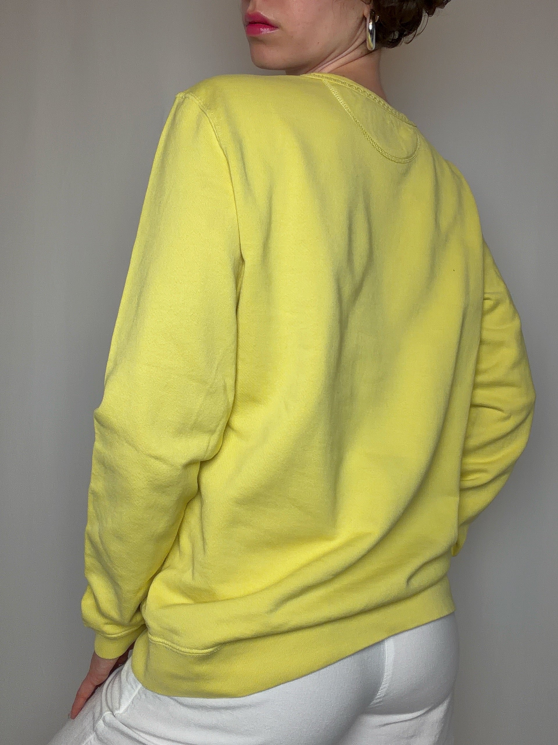 sweat jaune Best Company M vintage