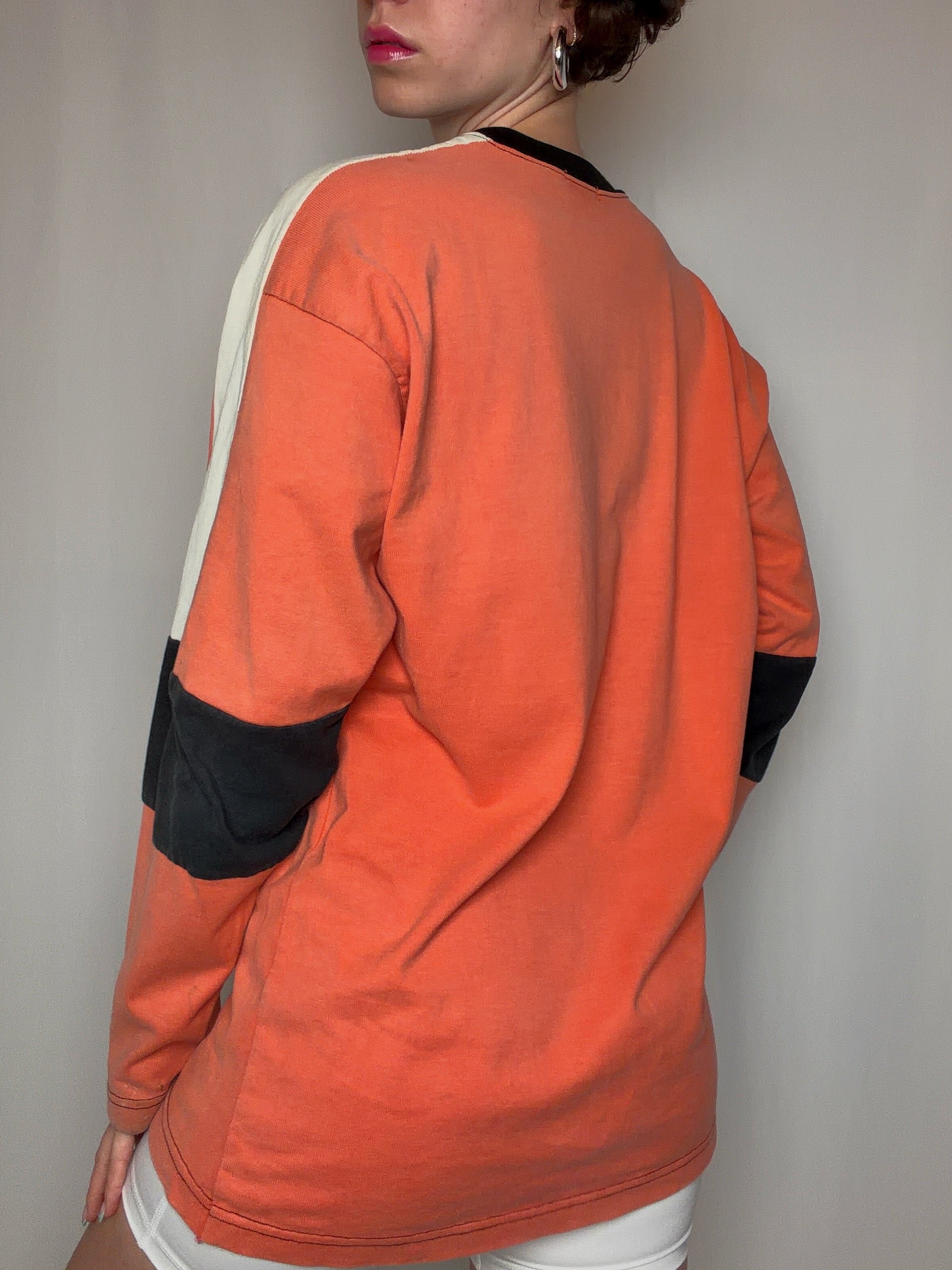 sweat orange Napapijri L vintage