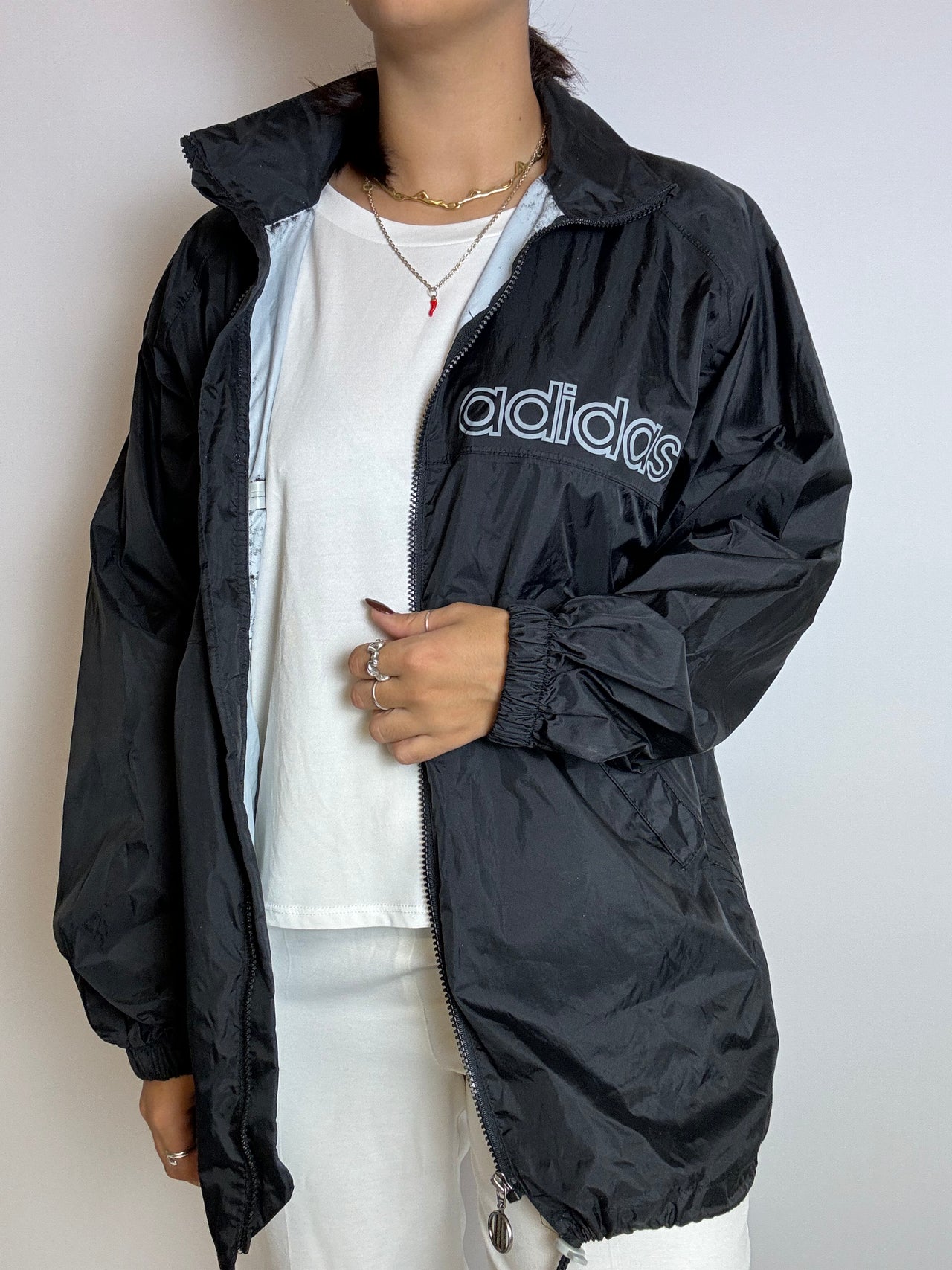 Vintage Adidas windbreaker jacket L 