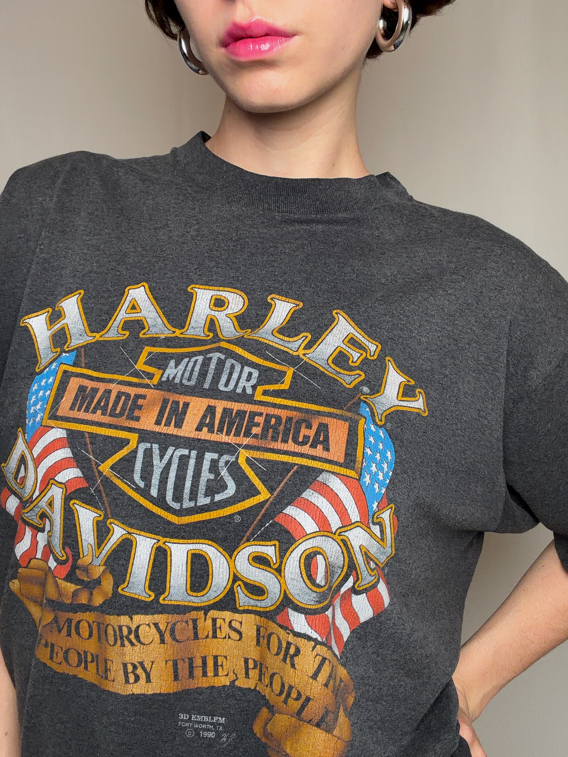 Tshirt gris Harley davidson XL vintage
