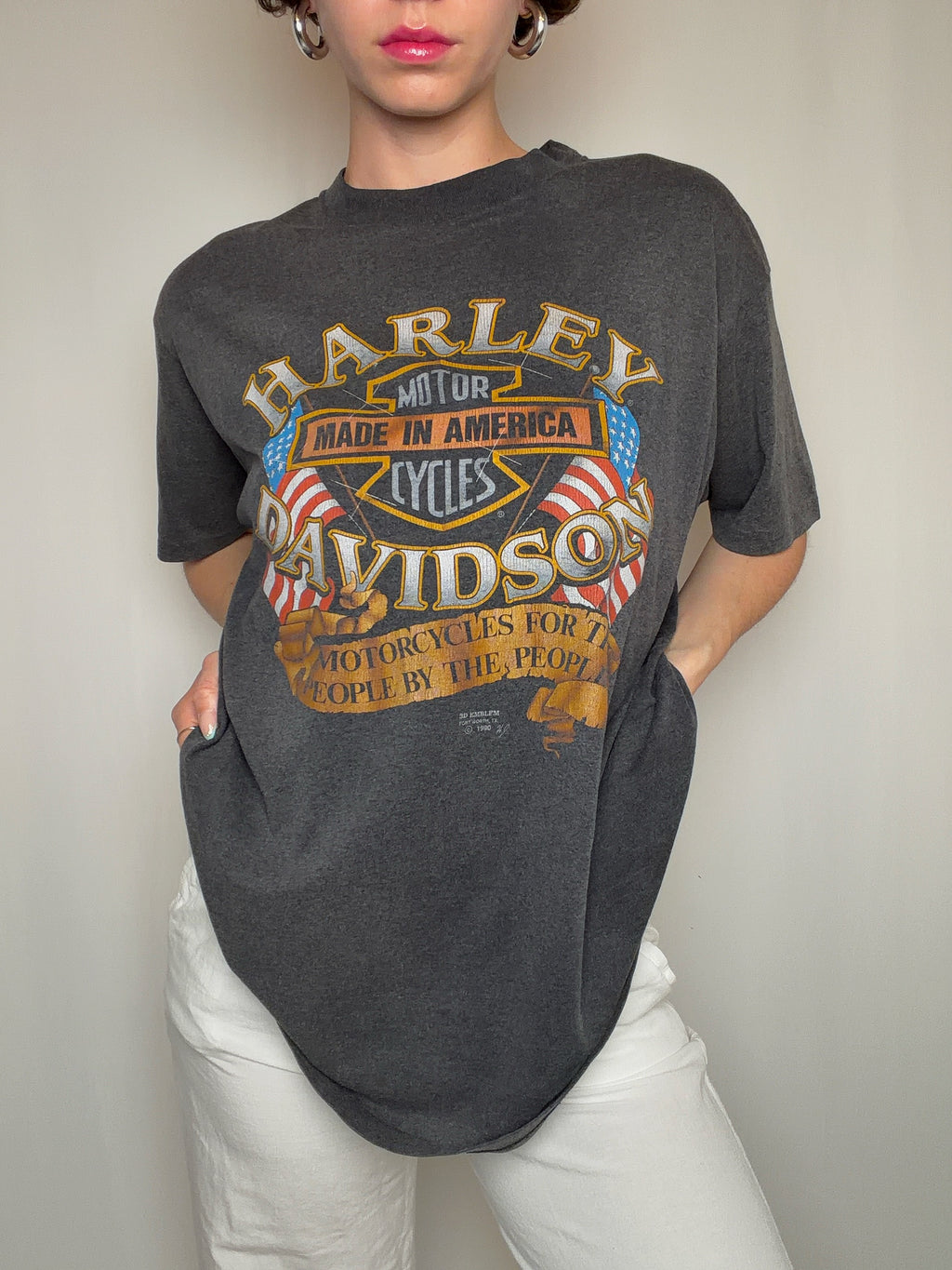 Tshirt gris Harley davidson XL vintage