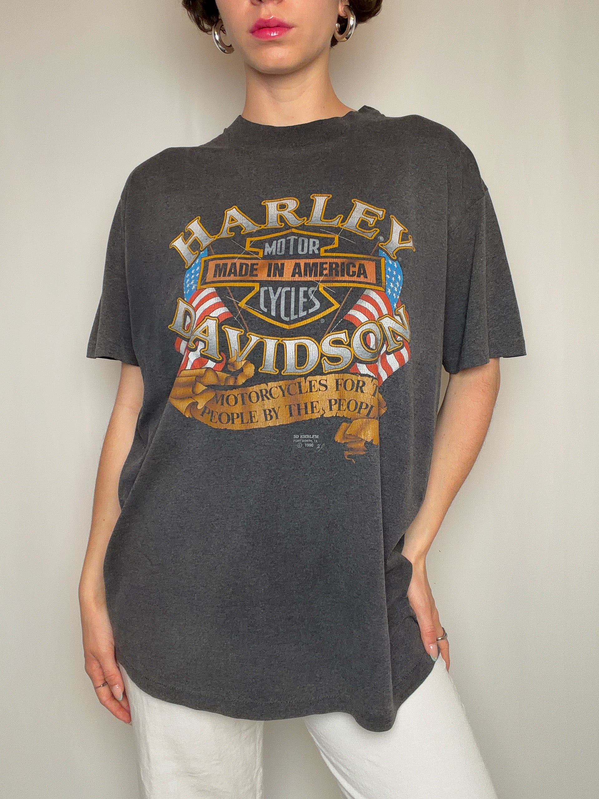 Tshirt gris Harley davidson XL vintage
