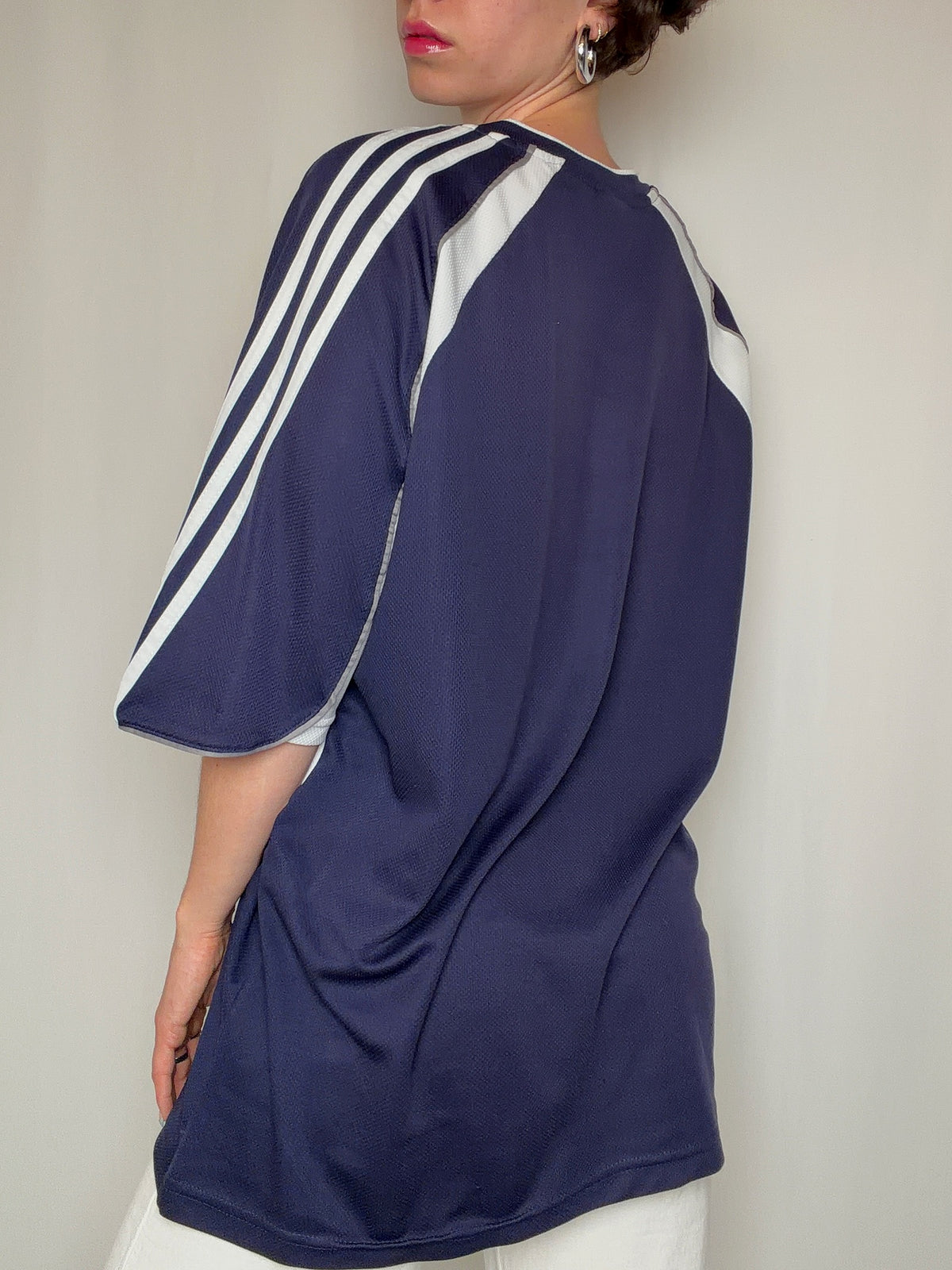 Maillot marine et blanc adidas XL vintage