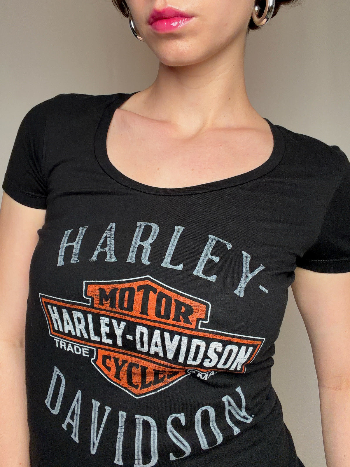 Tshirt noir Harley davidson XS vintage