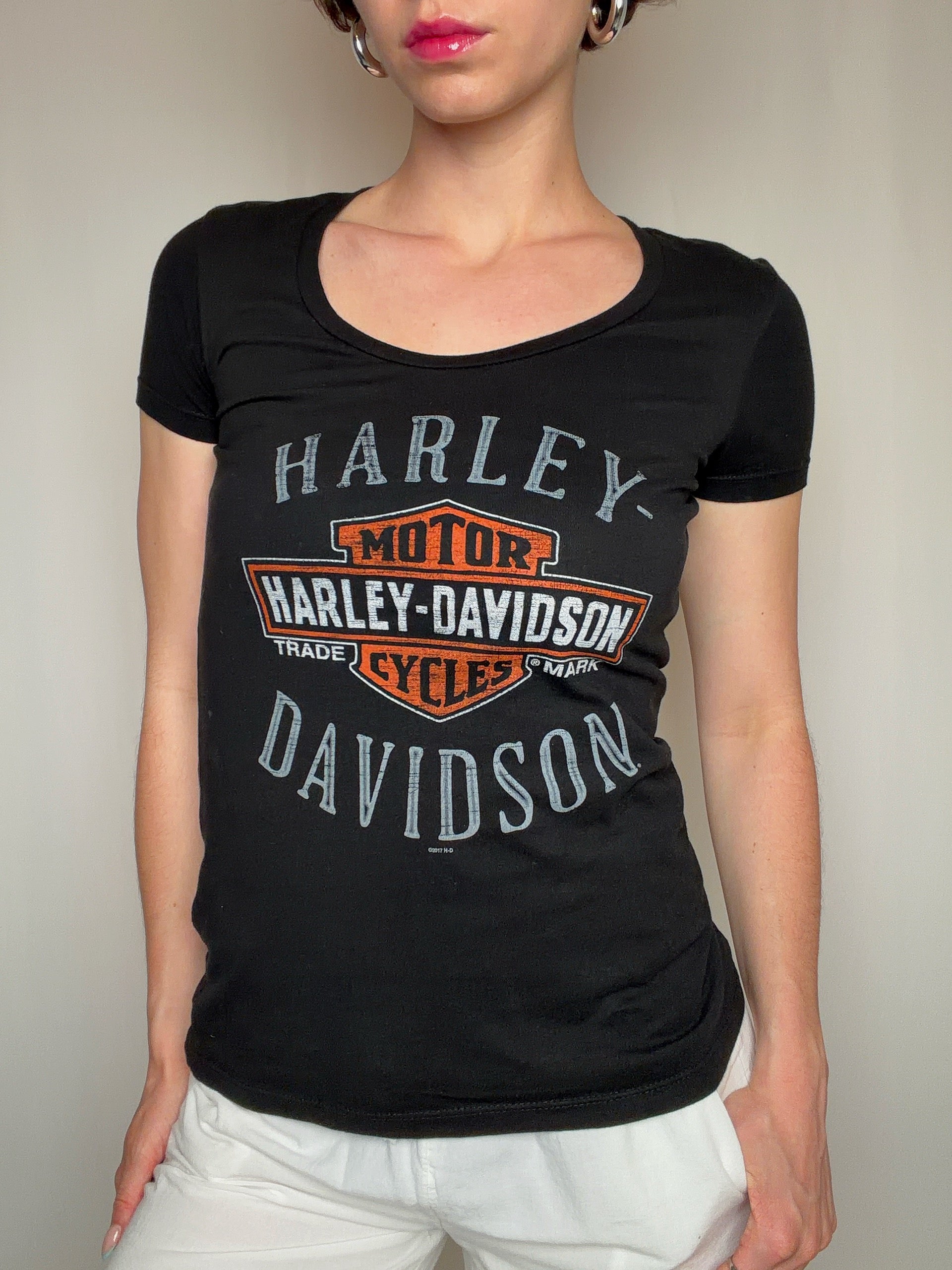 Tshirt noir Harley davidson XS vintage
