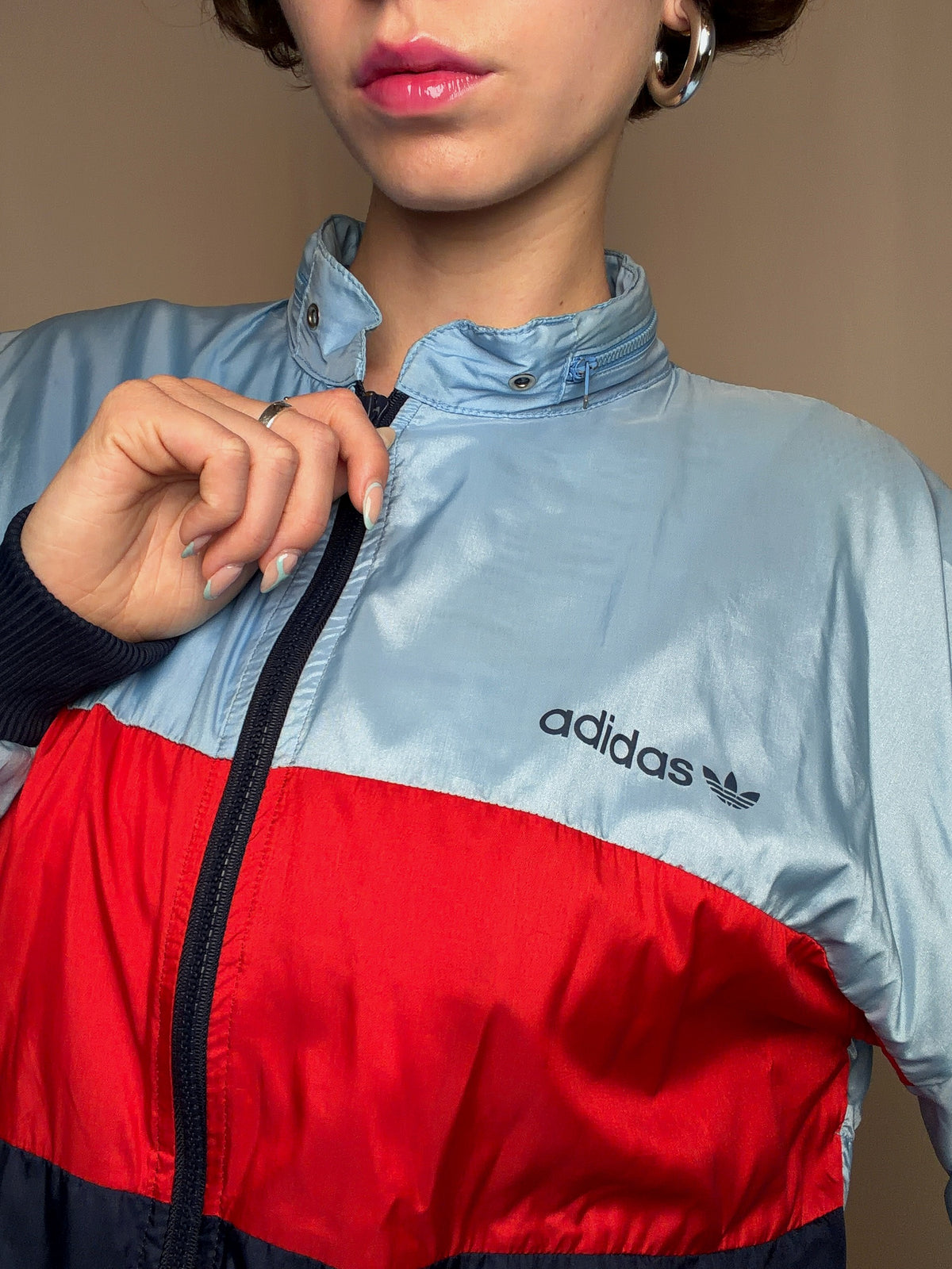 Wintbreaker tricolore adidas M/L vintage
