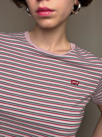 Levi's pink striped vintage T-shirt S