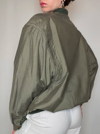Veste d'été fluide kaki L vintage