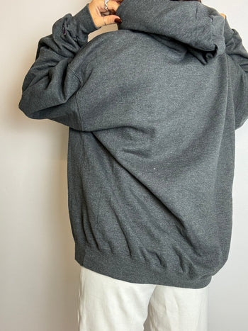 Pull sweat américain gris foncé vintage L/XL