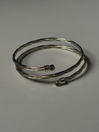 Vintage Armreif, silberfarben