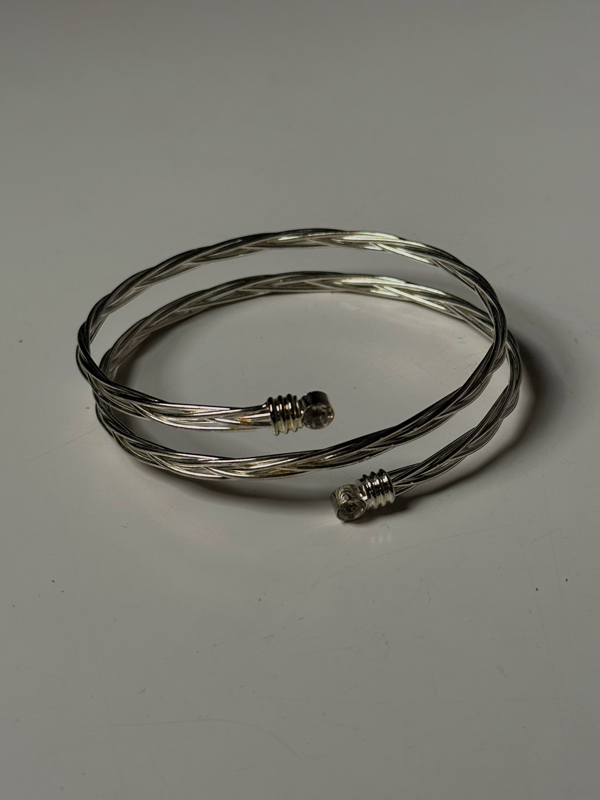 Vintage Armreif, silberfarben
