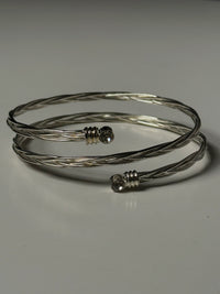 Vintage Armreif, silberfarben