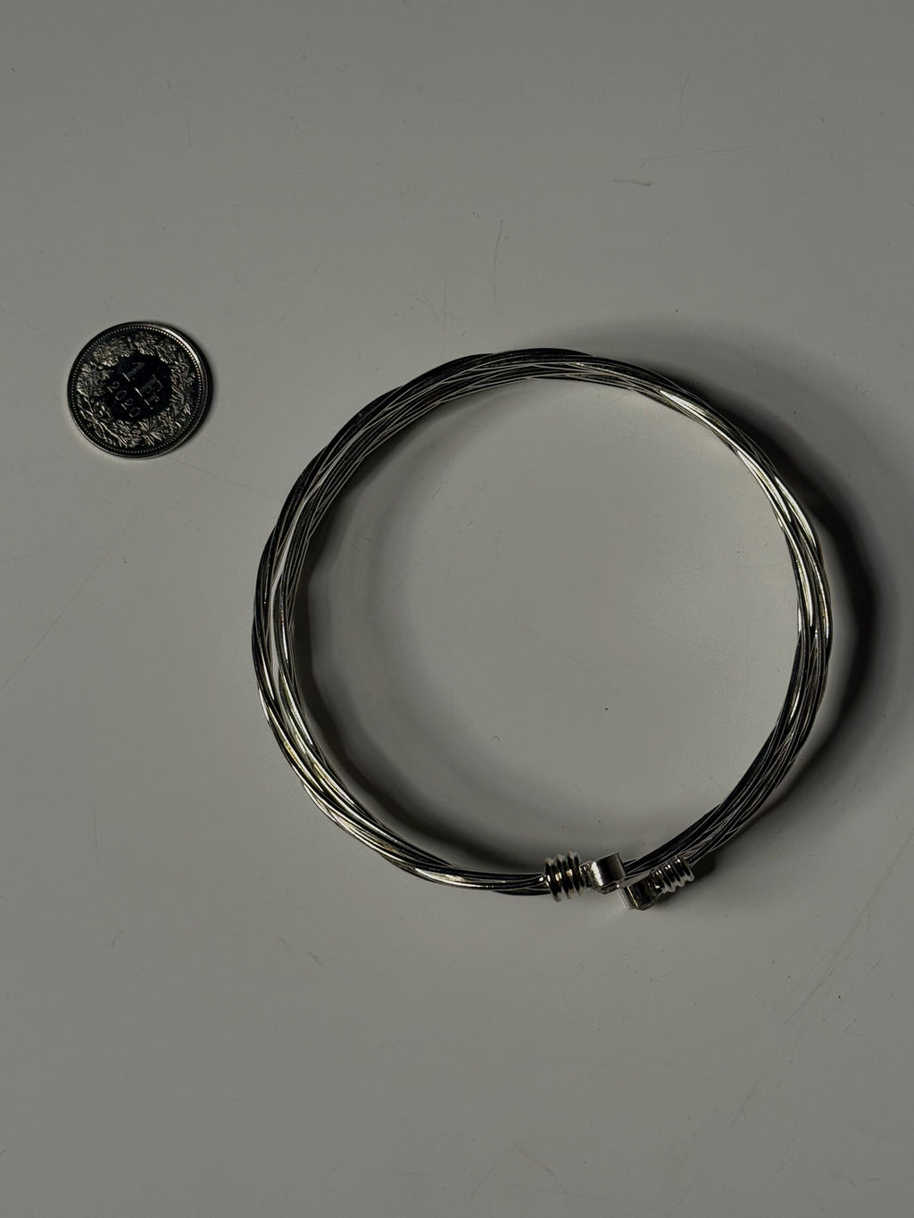 Vintage Armreif, silberfarben