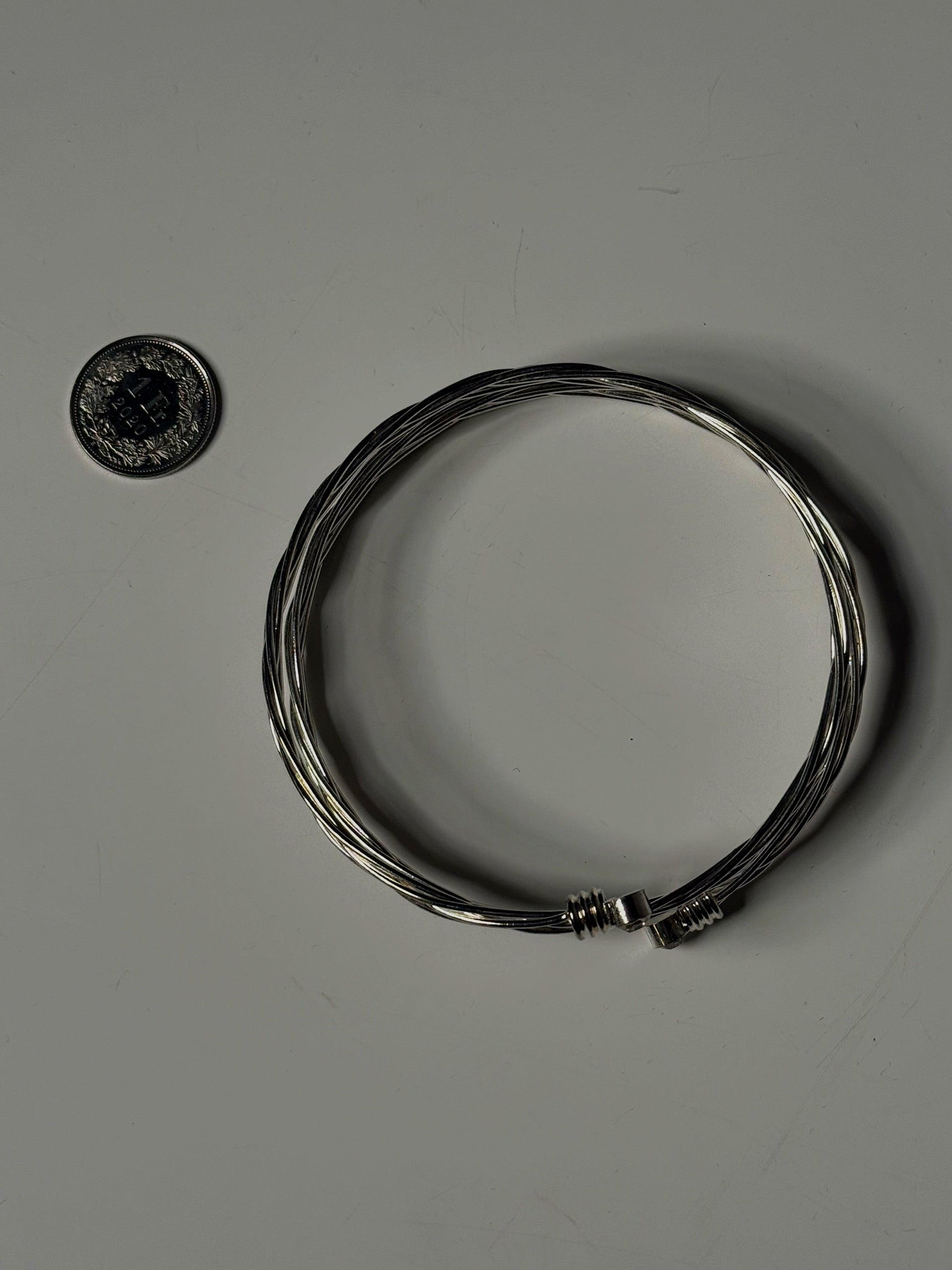Vintage Armreif, silberfarben