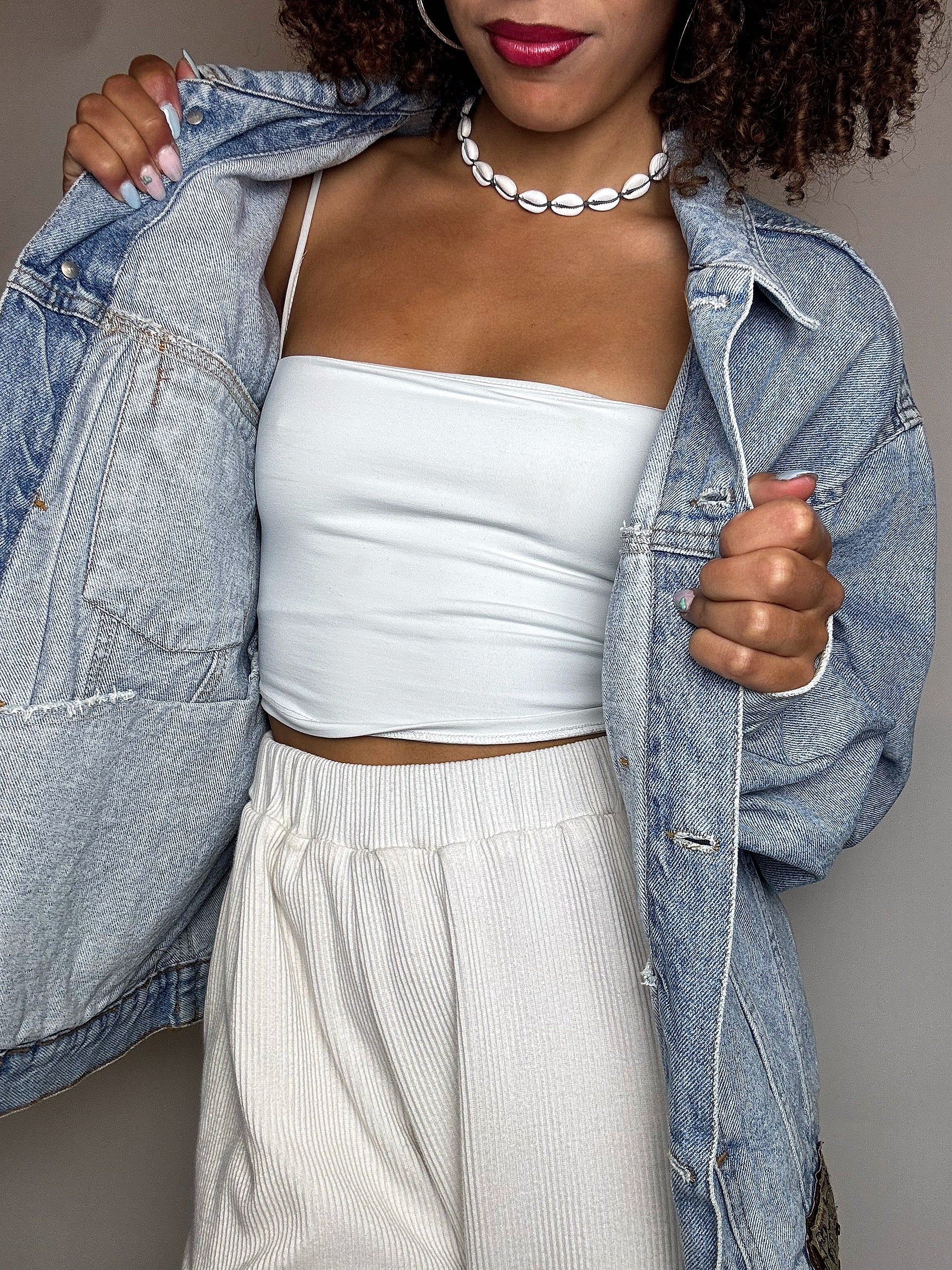 Vintage Wampum leichte Jeansjacke 