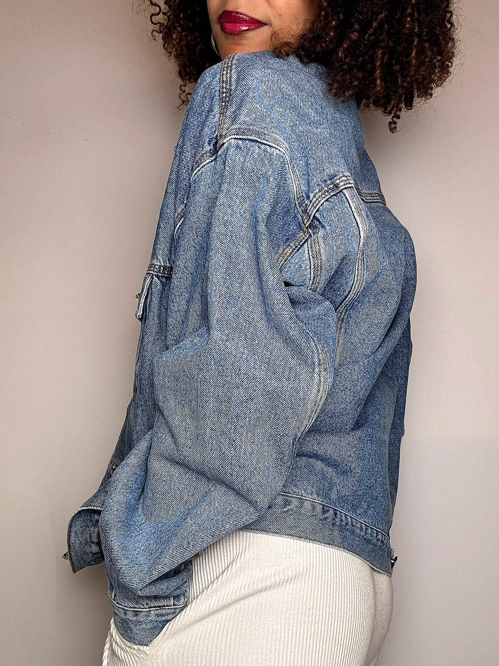 Vintage Wampum leichte Jeansjacke 