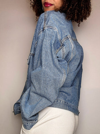 Vintage Wampum leichte Jeansjacke 
