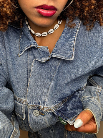 Vintage Wampum leichte Jeansjacke 
