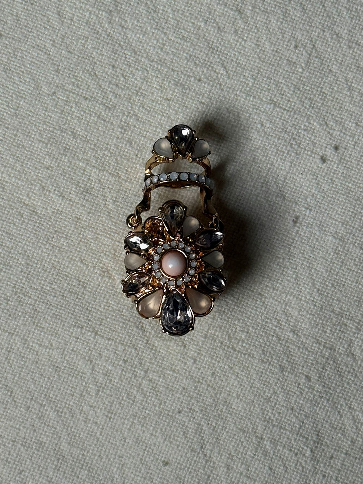 Bague double phalange dorée vintage