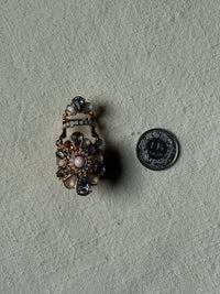 Bague double phalange dorée vintage