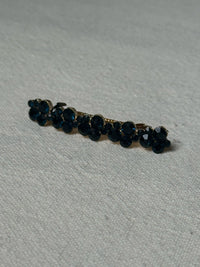 Pince a cheveux avec pierres bleues nuit vintage