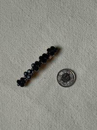 Pince a cheveux avec pierres bleues nuit vintage
