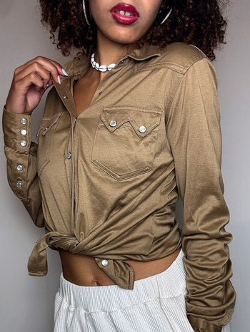 Chemise effet daim RALPH LAUREN M vintage