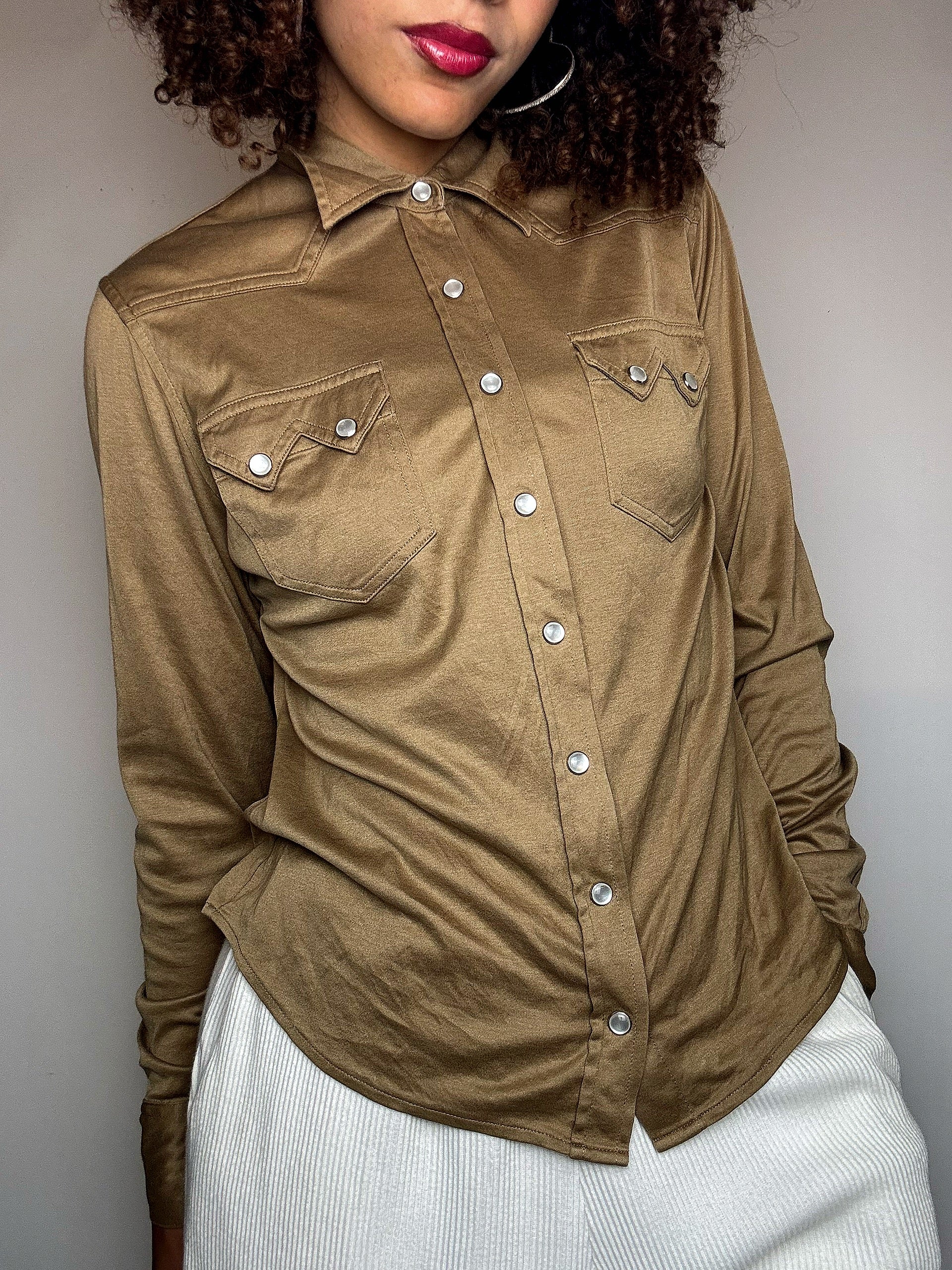 Chemise effet daim RALPH LAUREN M vintage