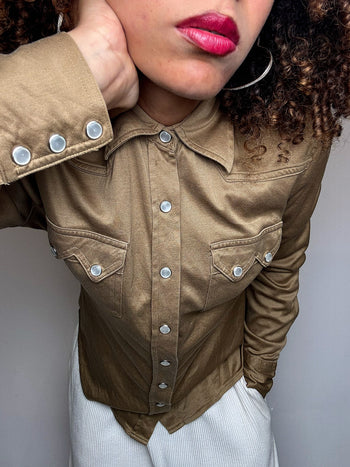 Chemise effet daim RALPH LAUREN M vintage