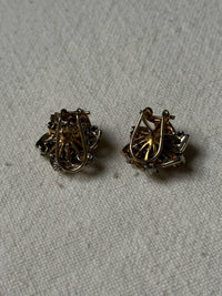 Boucles d'oreille soleil brillant vintage