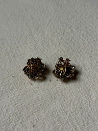 Boucles d'oreille soleil brillant vintage