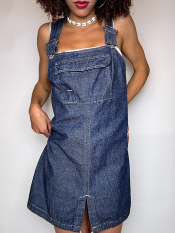 Robe salopette en denim foncé REPLAY M vintage