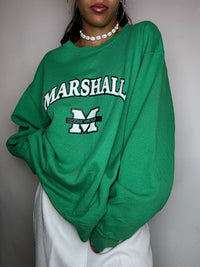 Vintage green MARSHALL crew neck sweatshirt