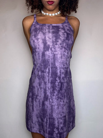Robe à bretelles violette S vintage