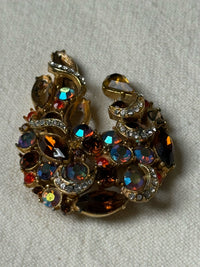 Vintage gemstone brooch
