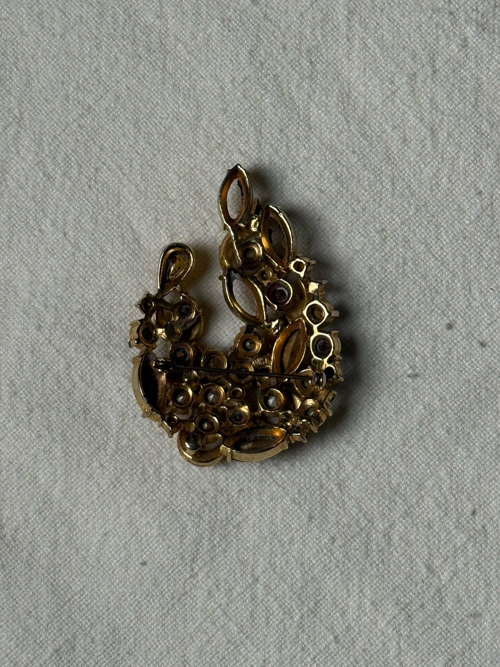 Vintage gemstone brooch