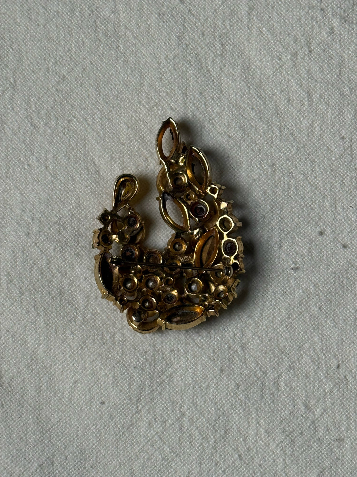 Vintage gemstone brooch